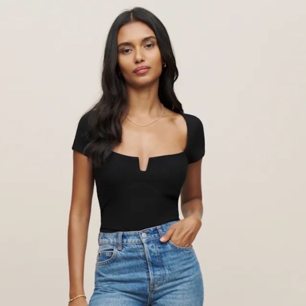 Reformation Emely Knit Tee